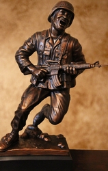 US Marine Charging Into Battle by Niels Andersen