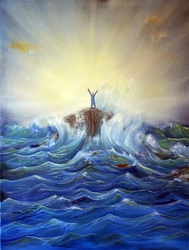 Victory Christian Modern Art by Anna Sophia
