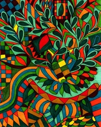 "Vines" Christian Modern Art by Bob Spence