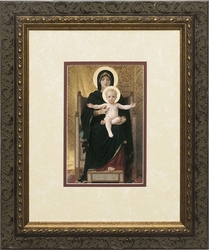 Virgin and Child - Matted w/Dark Ornate Frame - 3 Selections