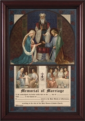 Wedding of Joseph and Mary Framed Christian Wall Decor