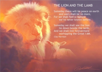 The Lion And The Lamb by Danny Hahlbohm - 4 Unframed Options