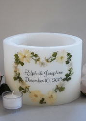 White Linen Heart Lantern - 2 Sizes Available
