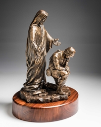 With You Always (Soldier) by Mark Patrick - Christian Art Sculpture