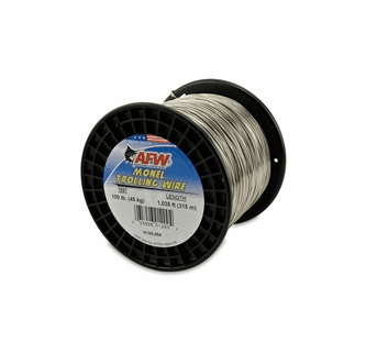 Monel Trolling Wire, Nickel-Copper Alloy, 80 lb (36 kg) test, .036 in (0.91 mm) diam, Bright, 2560 ft (780 m) Monel Trolling Wire, Nickel-Copper Alloy, 80 lb (36 kg) test, .036 in (0.91 mm) diam, Bright, 2560 ft (780 m)