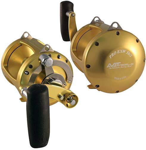 avet pro ex50-2 sds topless game reel right handed blue EXW 30/2 2-Speed Lever Drag Reels standup and chunking for big fish Avet EX Lever Drag Reels