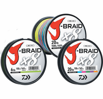 Daiwa J-Braid Line 30Lb thru 65Lbs Test 3,300Yds