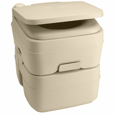 Dometic 965 Portable Toilet w/Mounting Brackets - 5 Gallon - Parchment