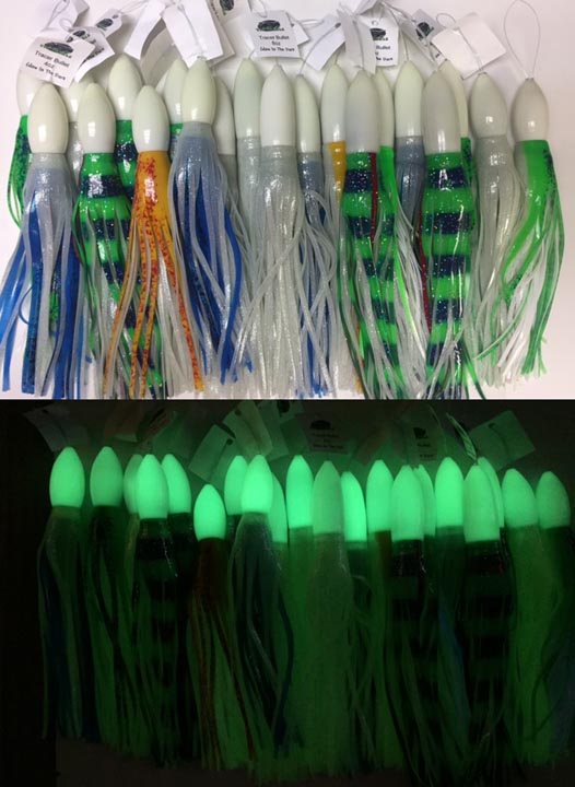 best glow in the dark fishing lures 2020 BOS Fabrication Can Lure Charger 120 UV LEDs for fast and uniform charging 360 Glow in the Dark Wahoo