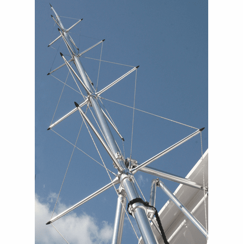 Lee's Tackle MX8339 Triple Spreader 39ft. Pole / Holder Combination Outriggers