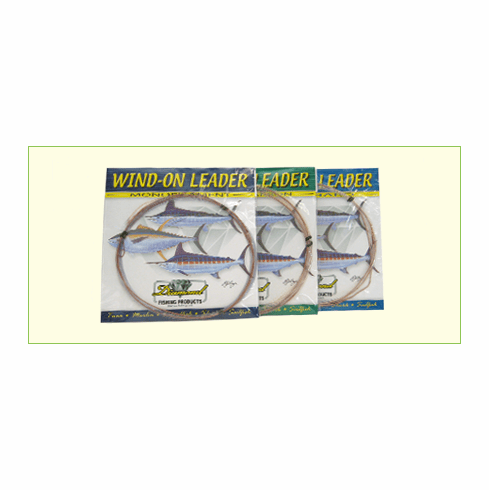 Momoi 400Lb Fluorocarbon Wind-On Leaders