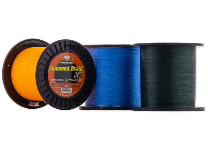 momoi braided fishing line Diamond Braid Generation III Hollow Core (Multiple Sizes, 3-Colo Diamond’s new 8X Braid will outlast and out fish the competition Diamond G3 16X Hollow Core