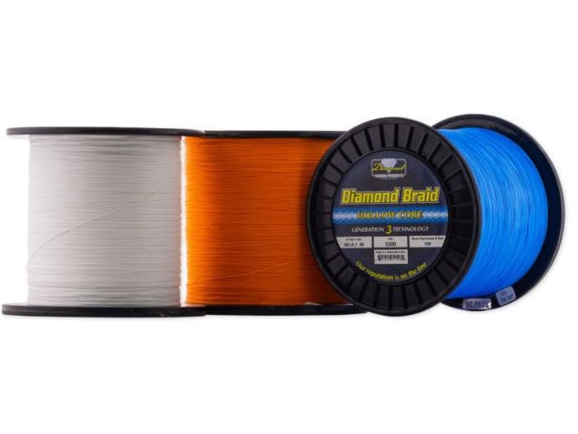 momoi braided fishing line Diamond Gen 3 - 100 Pounds 600 Yards - Hollow Core on leader in the world Momoi Diamond Generation 3 Hollow