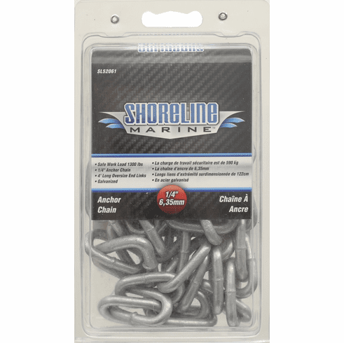 Shoreline Anchor Chain 1/4" x 4'