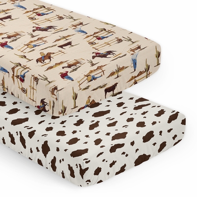 2 Pack Fitted Crib Sheets