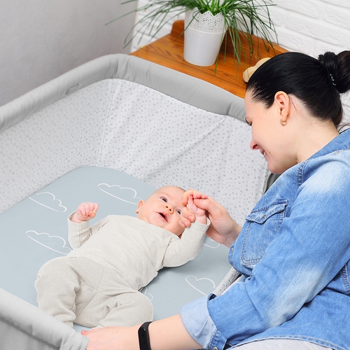 Airplane Green and Blue Collection 2 Pack Baby Bassinet Fitted Sheets - alt image 3