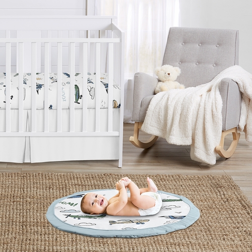 Airplane Green and Blue Collection Playmat - alt image 1