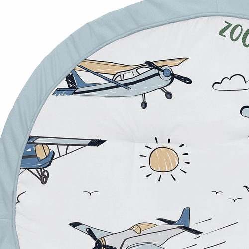 Airplane Green and Blue Collection Playmat - alt image 2