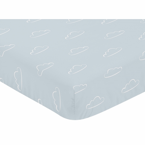 Airplane Red and Blue Collection 4 Piece Crib Bedding - alt image 5