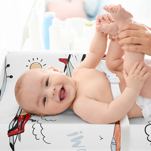 Airplane Red and Blue Collection Changing Pad Cover Sheet - alt image 2