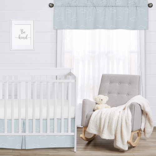 Airplane Red and Blue Collection Cloud Print Window Valance - alt image 2