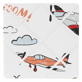 Airplane Red and Blue Collection Fabric Memo Board