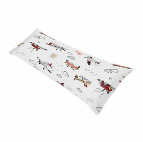 Airplane Red and Blue Collection Full Length Body Pillow Cover