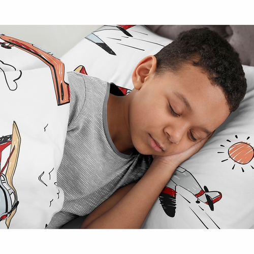Airplane Red and Blue Collection Full/Queen Bedding - alt image 3