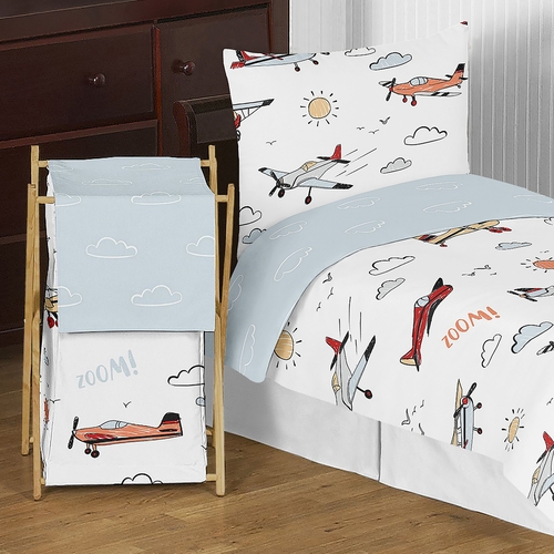 Airplane Red and Blue Collection Hamper - alt image 1