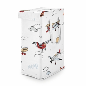 Airplane Red and Blue Collection Laundry Hamper with Handles
