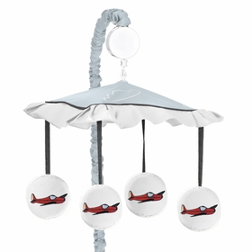 Airplane Red and Blue Collection Musical Mobile