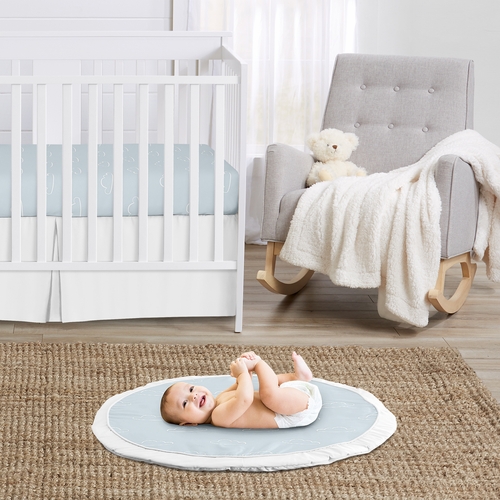 Airplane Red and Blue Collection Playmat - Cloud Print - alt image 1