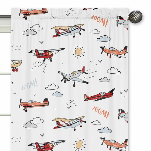 Airplane Red and Blue Collection Window Panels - Set of 2 - alt image 2