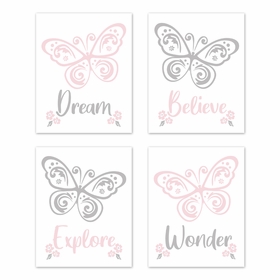 Alexa Collection Wall Art Prints - Set of 4