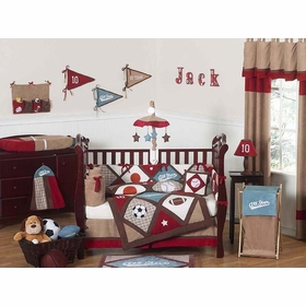 All Star Sports 9 Piece Crib Bedding Collection