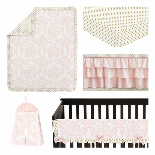 Amelia Collection 5 Piece Crib Bedding - alt image 1