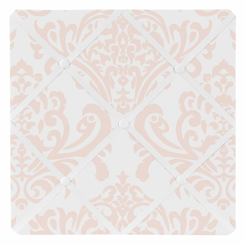 Amelia Collection Damask Print Fabric Memo Board