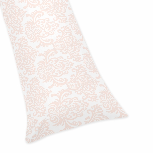 Amelia Collection Damask Print Full Length Body Pillow Cover