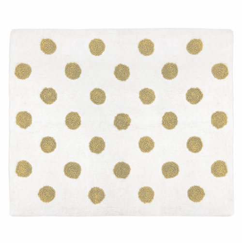 Amelia Collection Polka Dot Accent Floor Rug