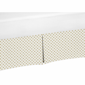 Amelia Collection Polka Dot Print Crib Bed Skirt