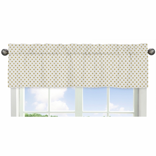 Amelia Collection Polka Dot Print Window Valance