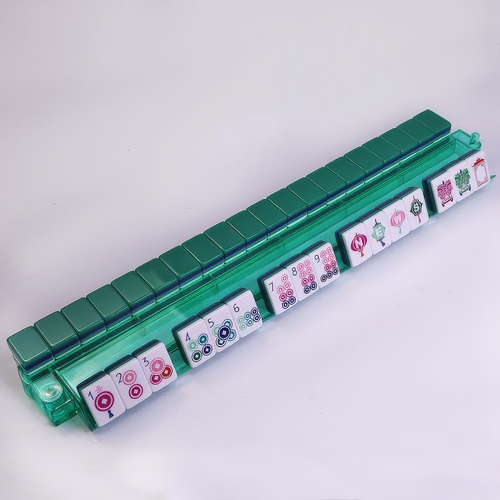 American Mahjong Tile Set (160pc) 1.25in. Layered Acrylic with Paisley Travel Bag - Luxury Dark Green - alt image 5