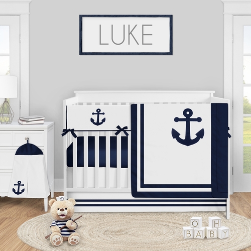 Anchors Away Collection 5 Piece Crib Bedding