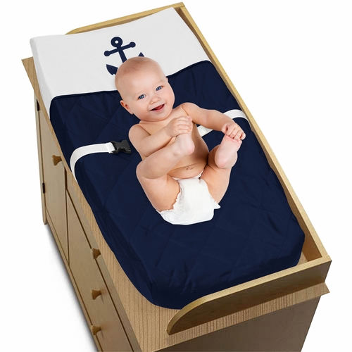 Anchors Away Collection Changing Pad Cover - alt image 2