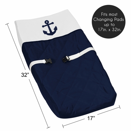 Anchors Away Collection Changing Pad Cover - alt image 4