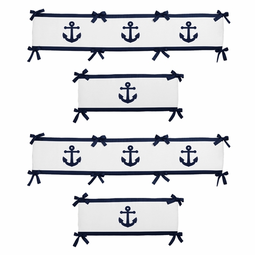 Anchors Away Collection Crib Bumper Pad