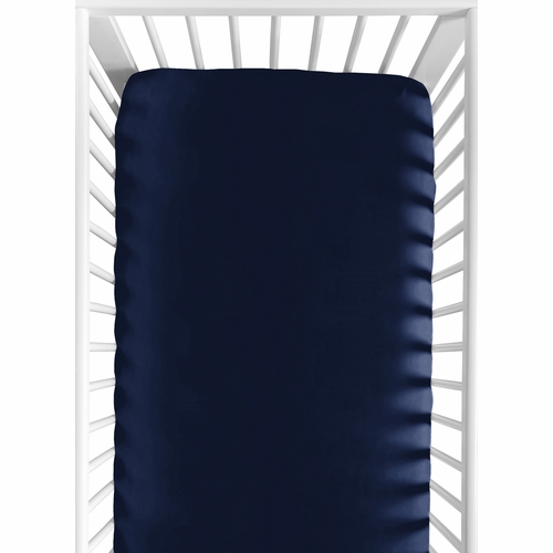 Anchors Away Collection Crib Sheet - Navy