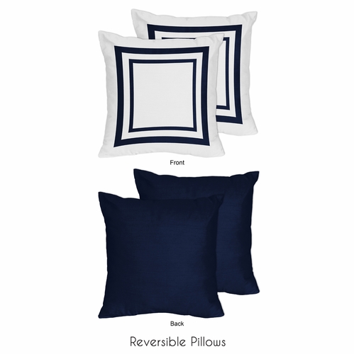 Anchors Away Collection Decorative Accent Throw Pillows - Set of 2