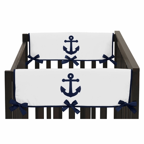 Anchors Away Collection Side Rail Guard Covers - Set of 2