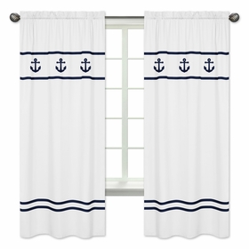 Anchors Away Collection Window Panels - Set of 2